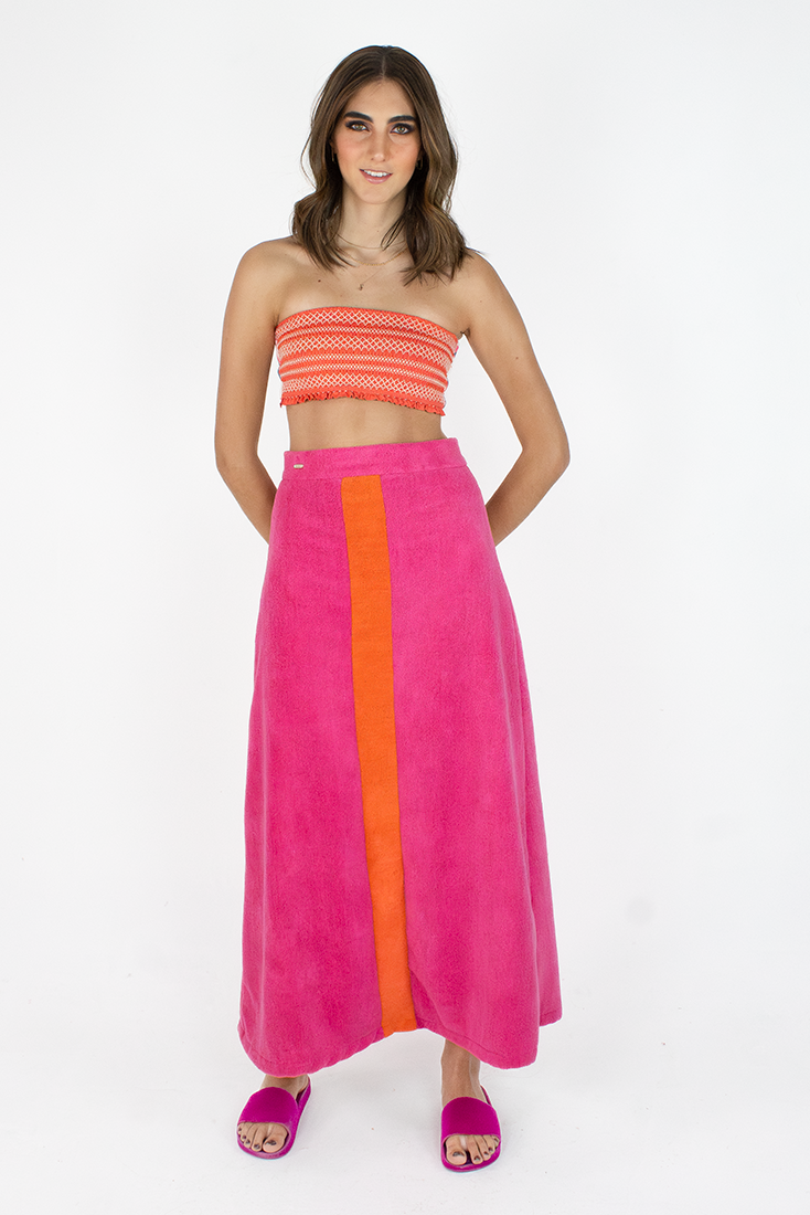 Falda de Toalla Rosa