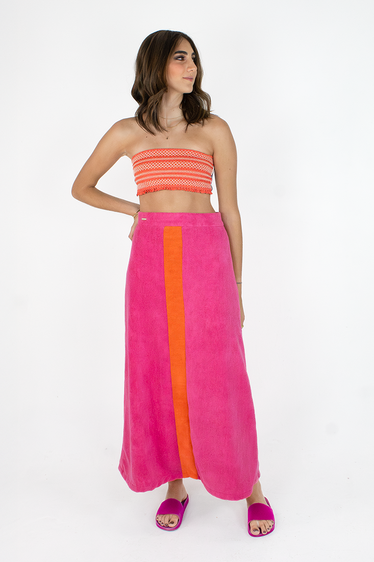 Falda de Toalla Rosa