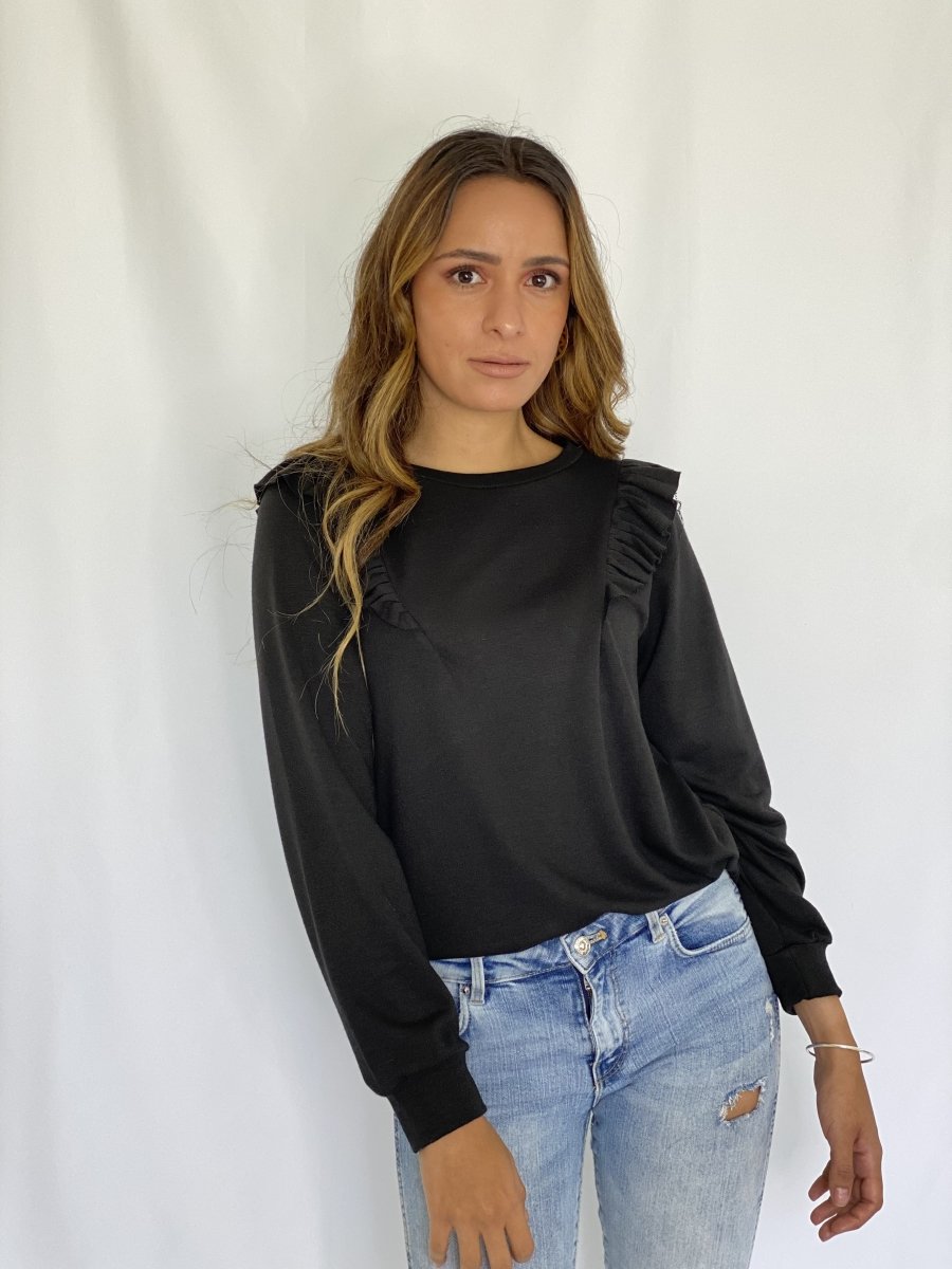 Sudadera Volantes - Matalí Arte Boutique