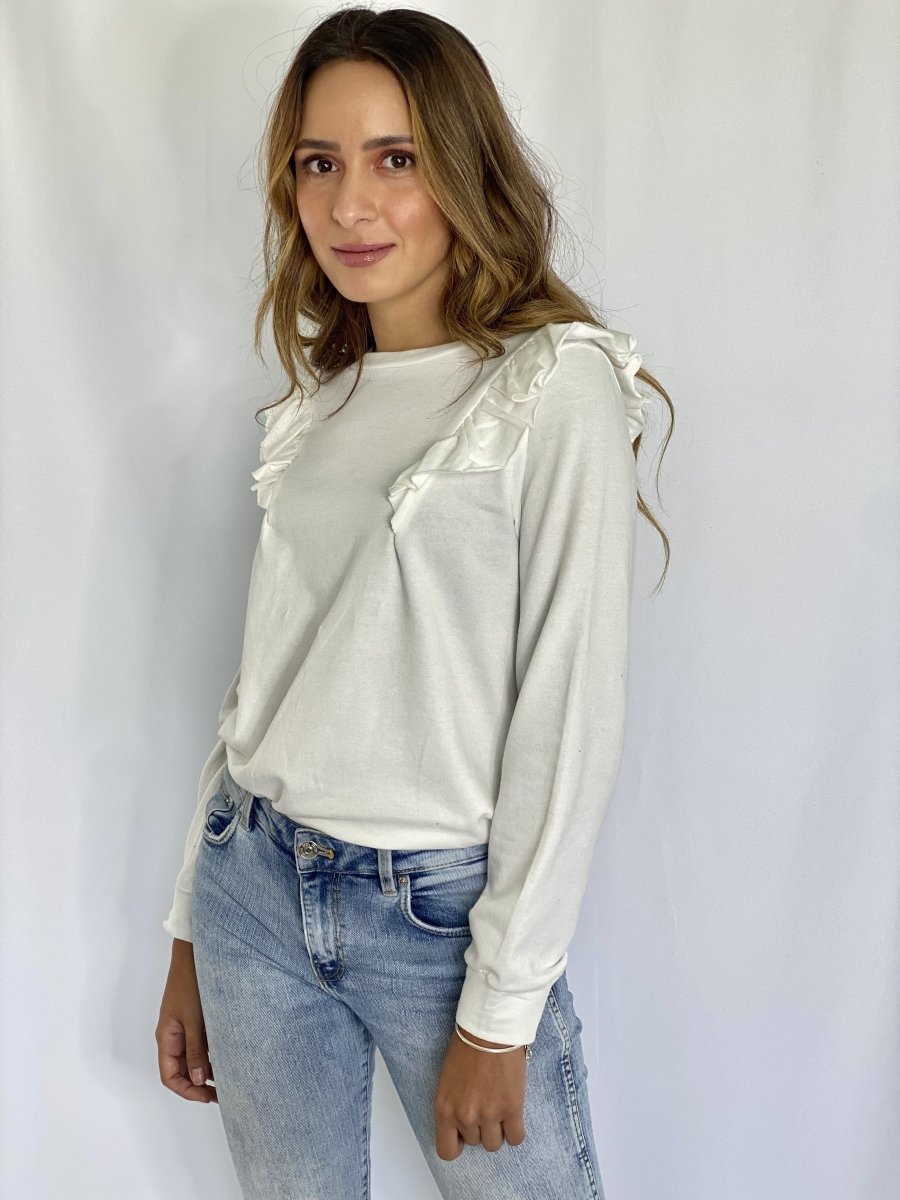Sudadera Volantes - Matalí Arte Boutique