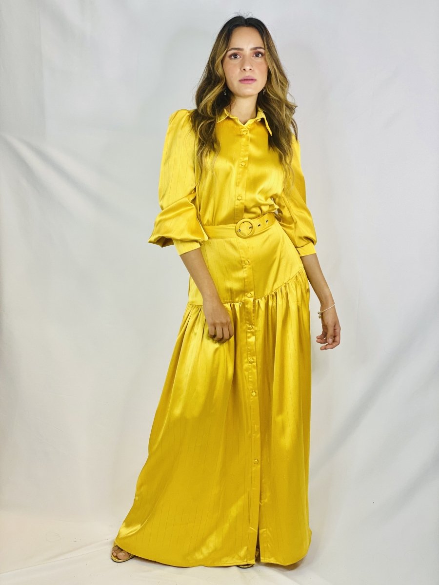 Vestido Largo Seda - Matalí Arte Boutique