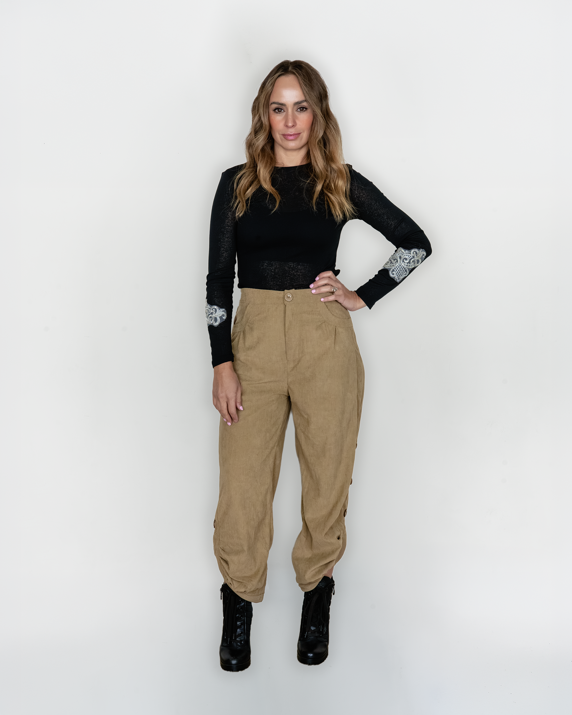 Pantalon de Pana Beige