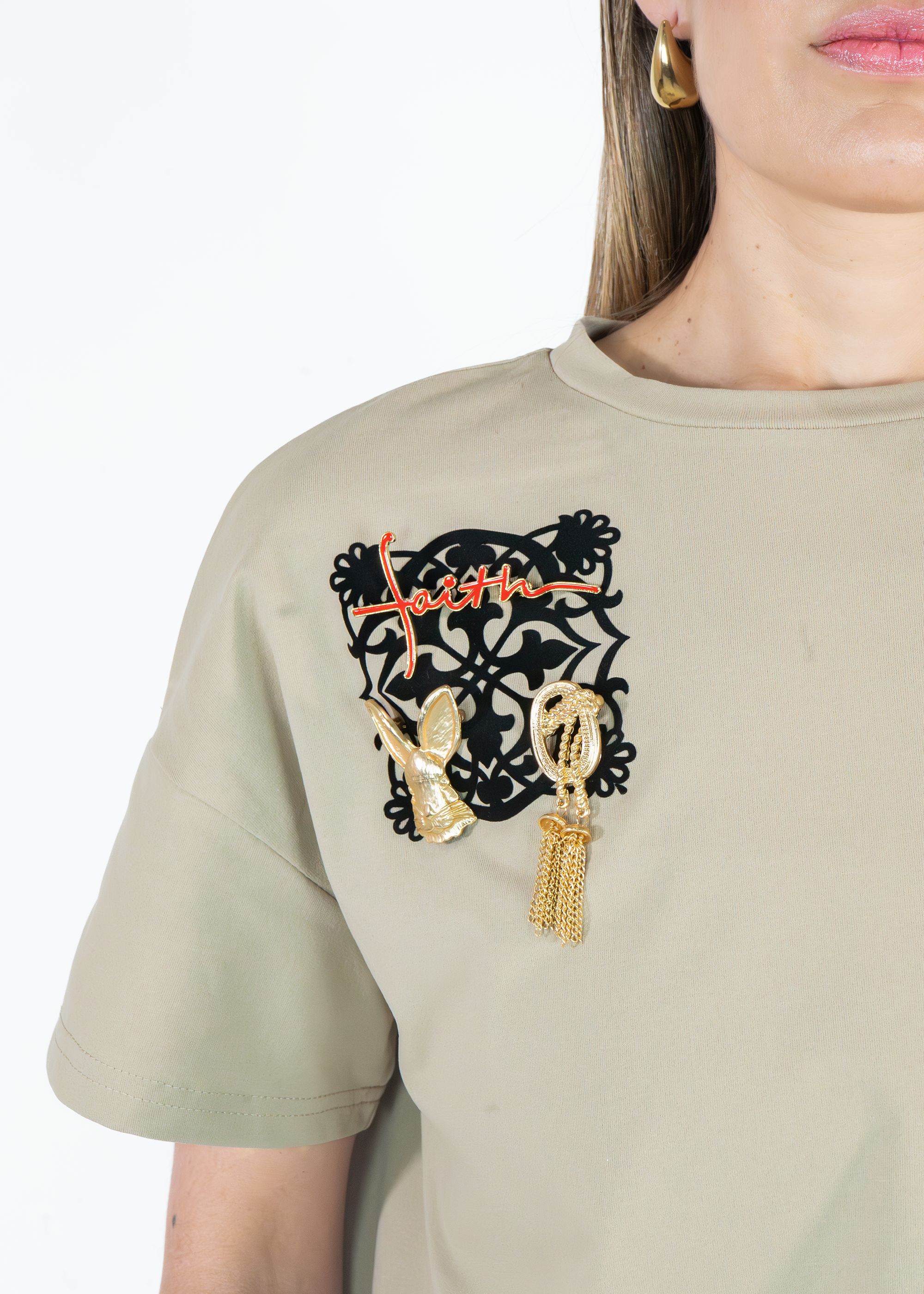 Camiseta con Tapete Matalí Beige