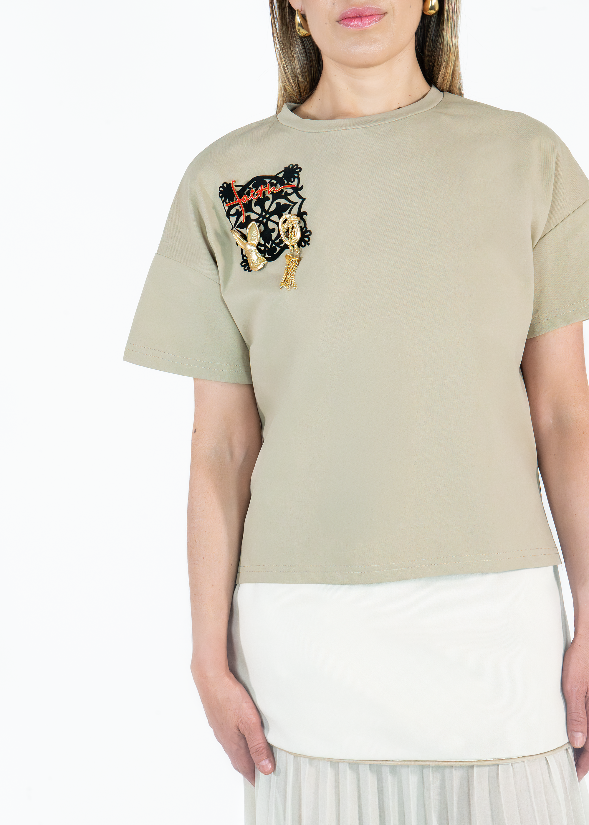 Camiseta con Tapete Matalí Beige