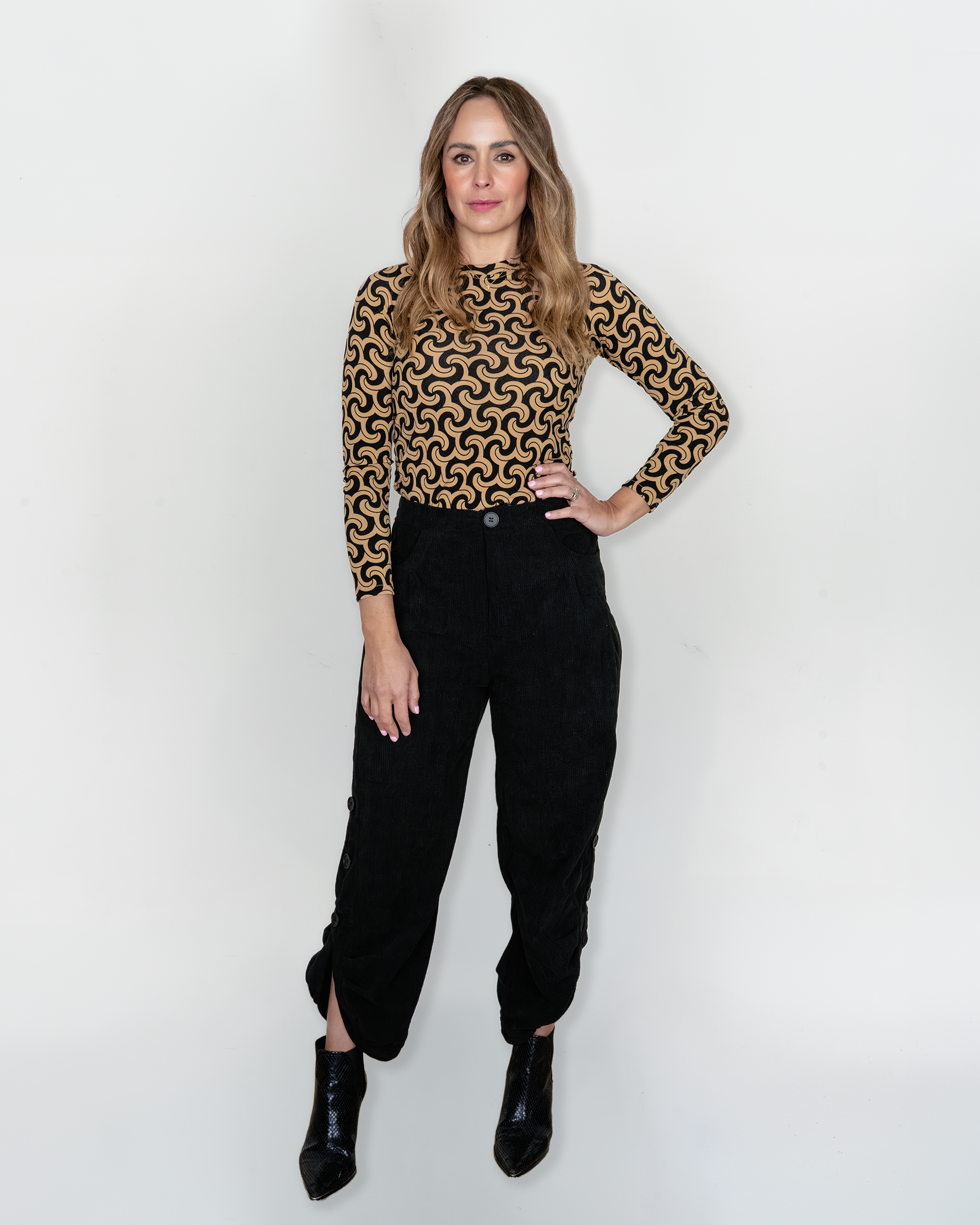 Pantalon de Pana Negro