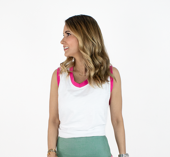 Falda ROMINA Verde Floral con Fajín de lino verde
