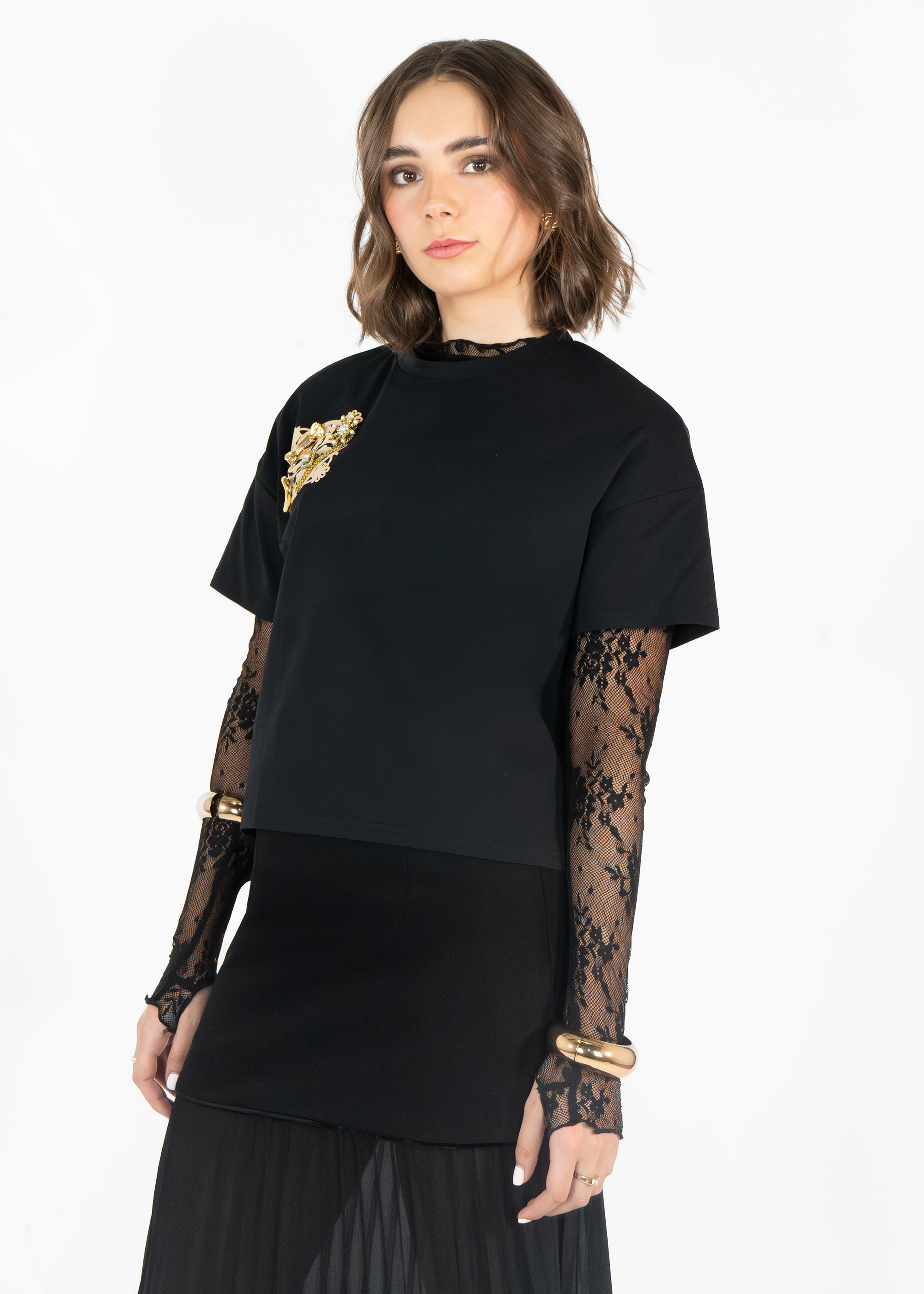 Camiseta con Tapete Matalí Negro