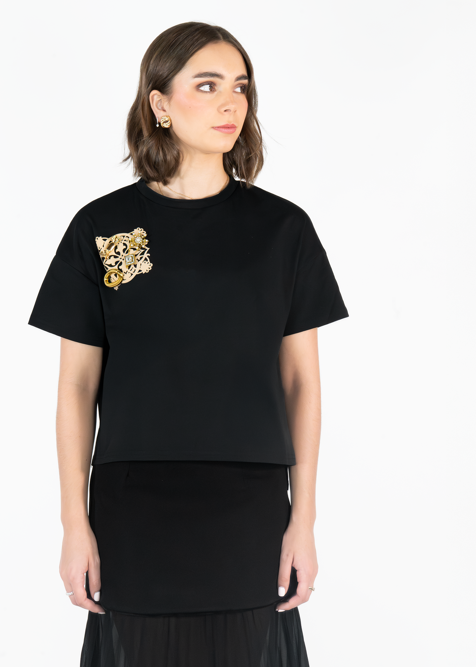 Camiseta con Tapete Matalí Negro