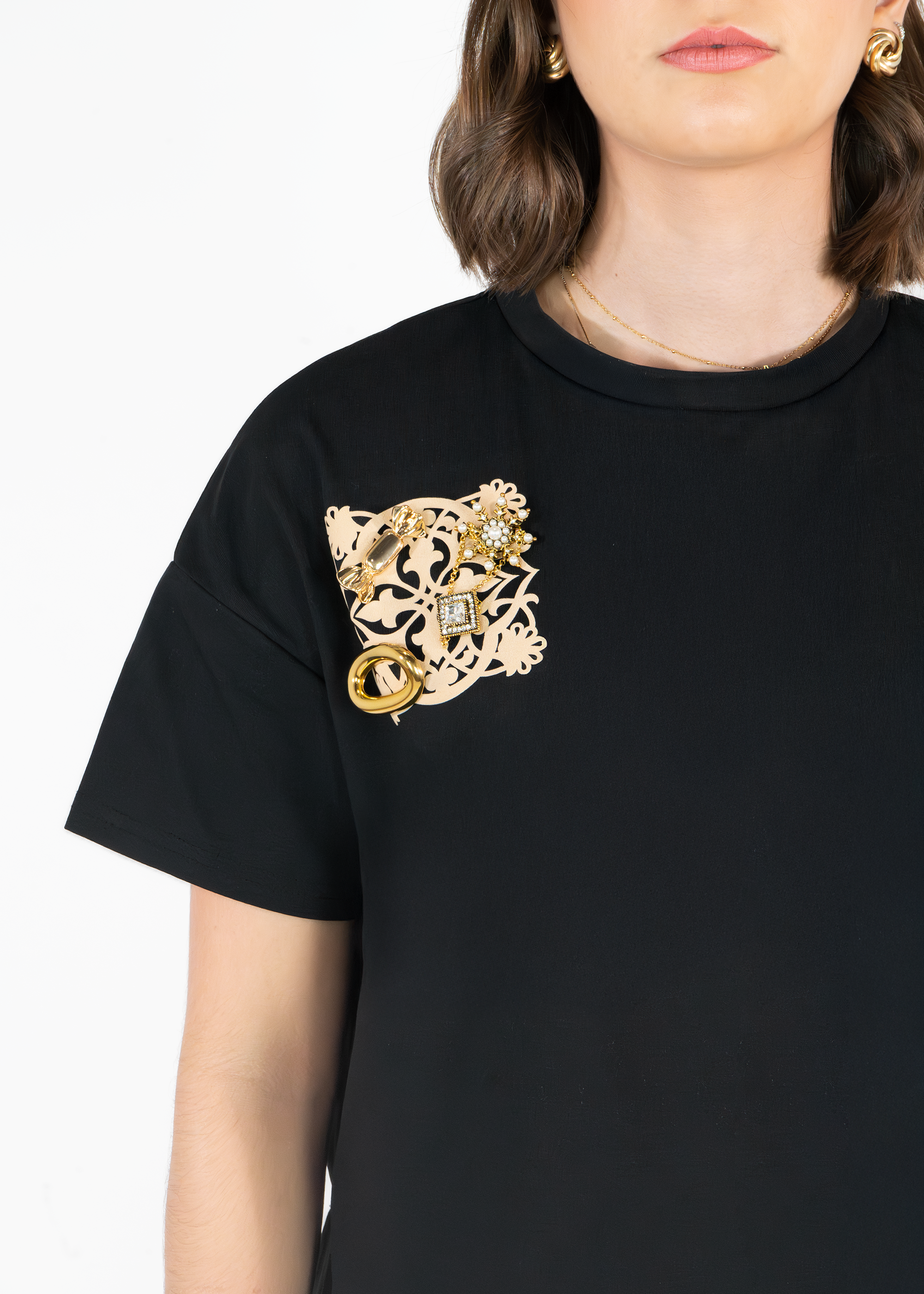 Camiseta con Tapete Matalí Negro