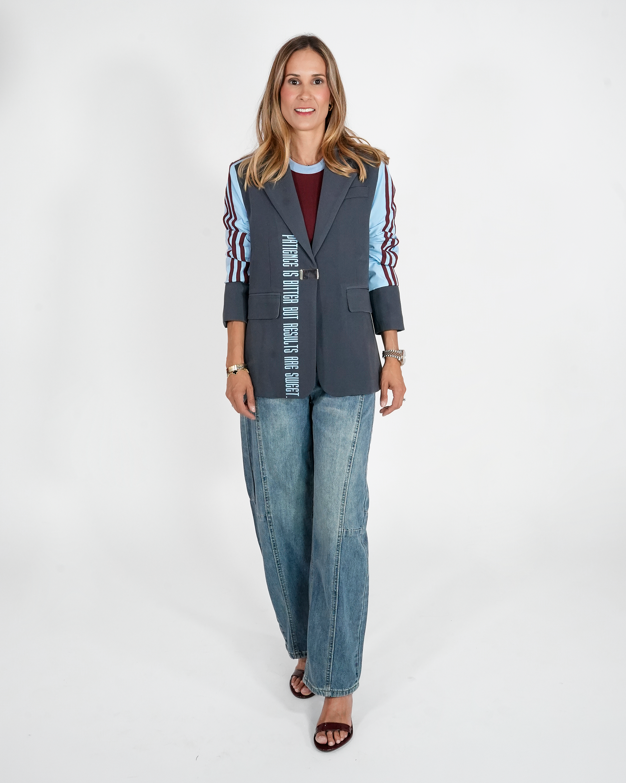 Blazer Track Atelier Gris/Azul