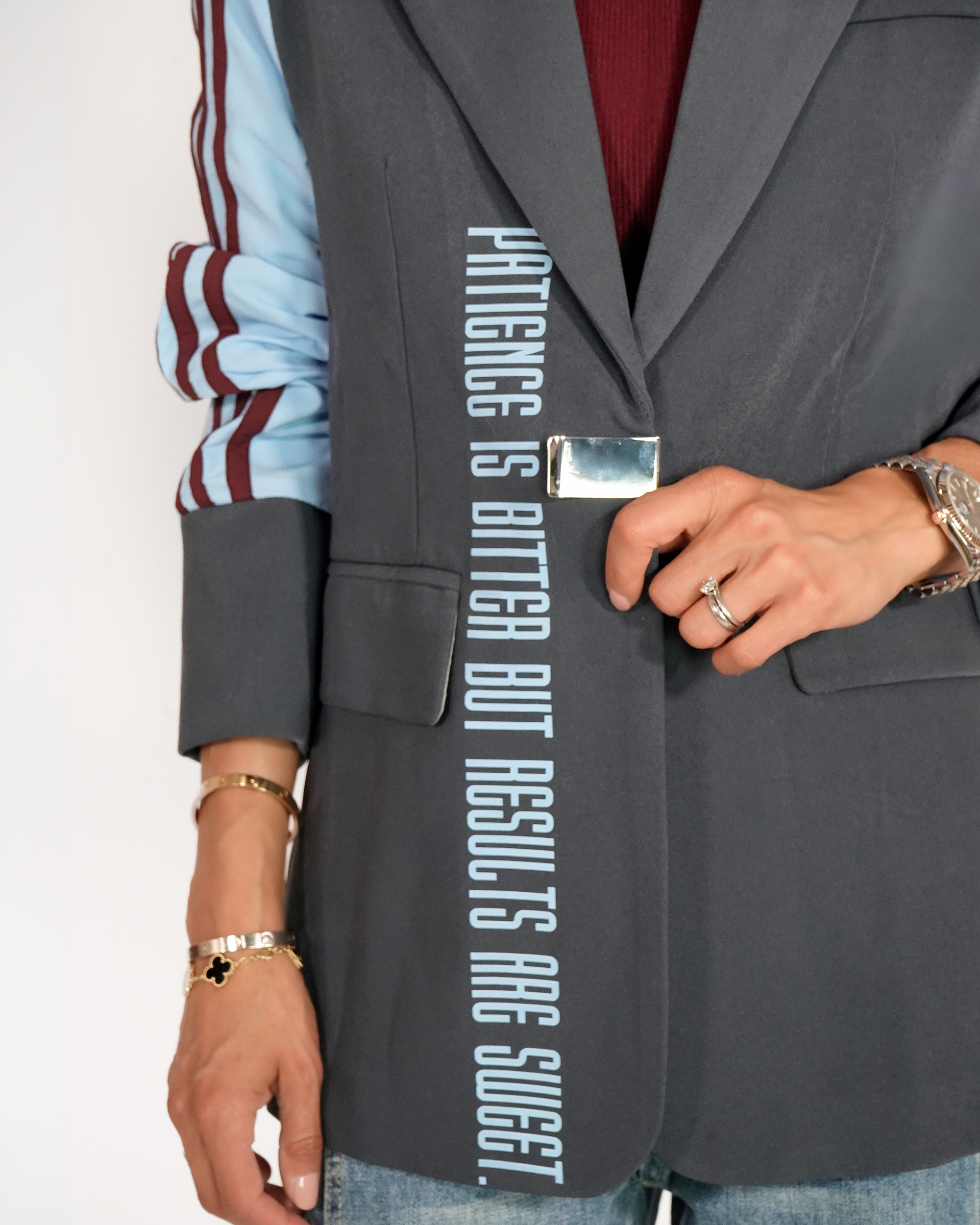Blazer Track Atelier Gris/Azul