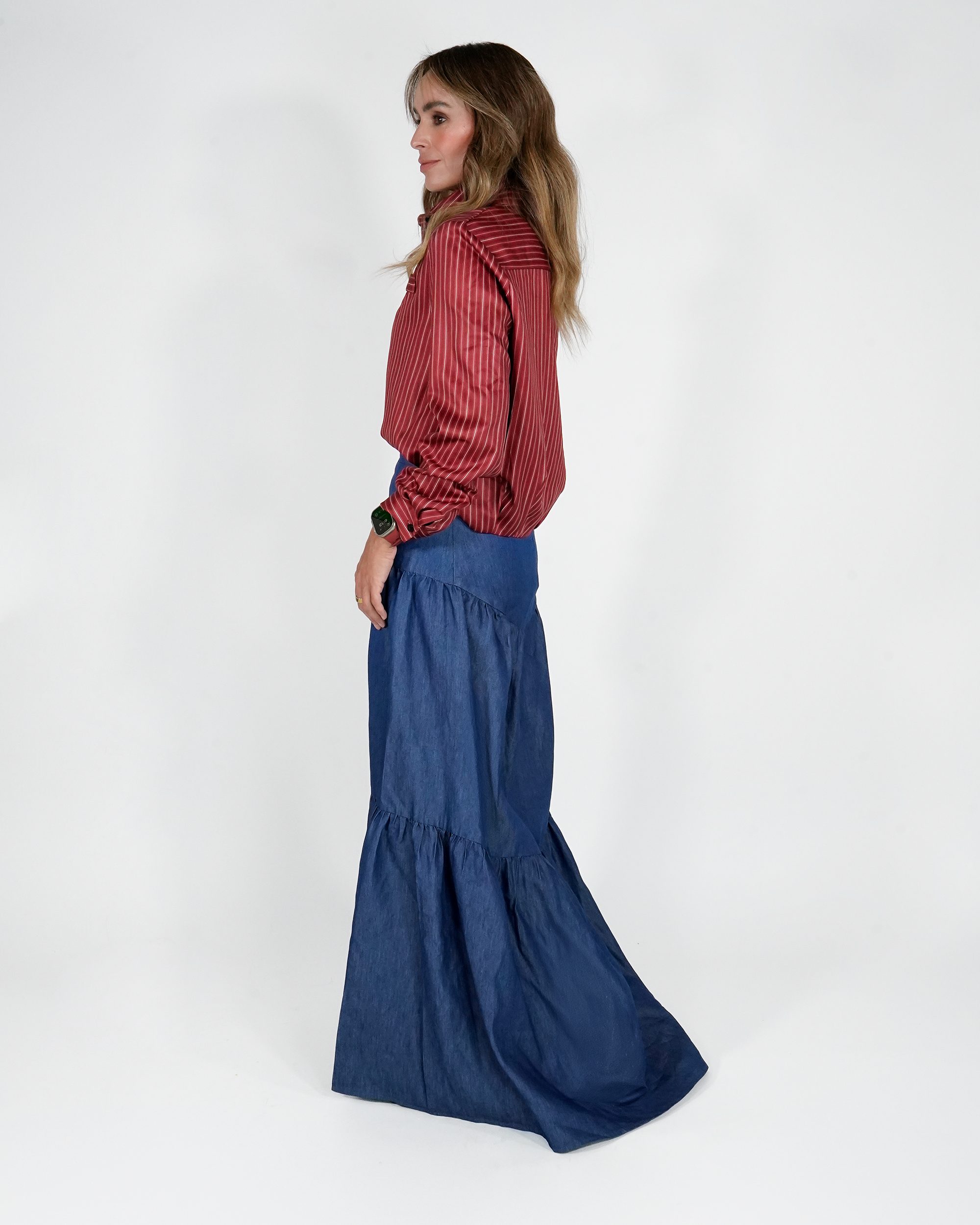 Camisa Merlot Lines