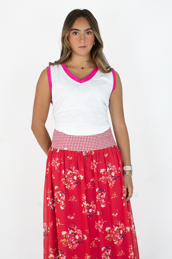Falda ROMINA Roja