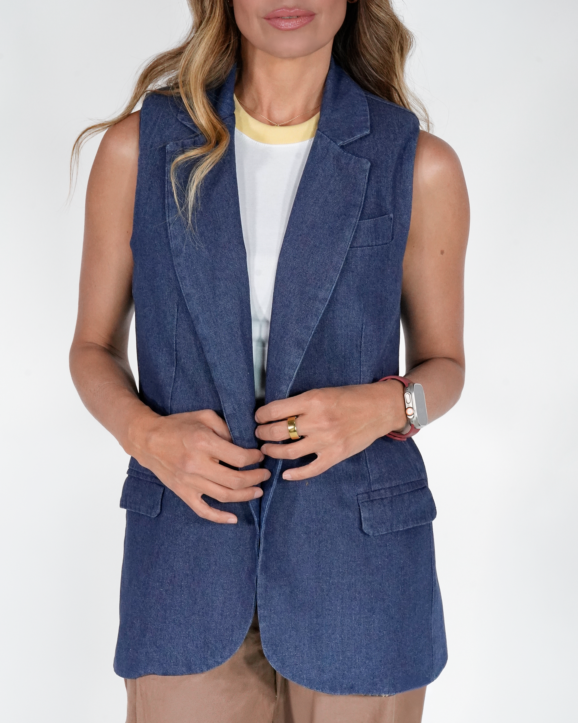 Chaleco Denim Tailored