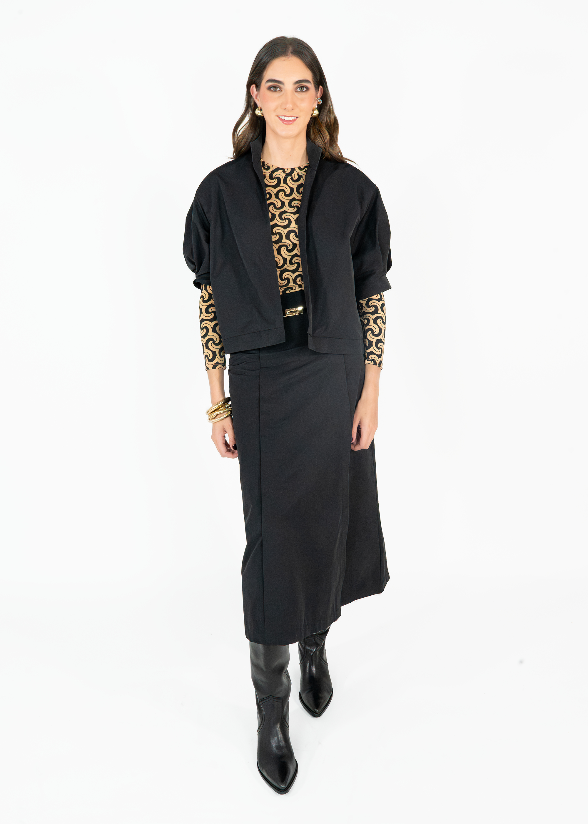 Chaqueta Bomber Cotton Negro
