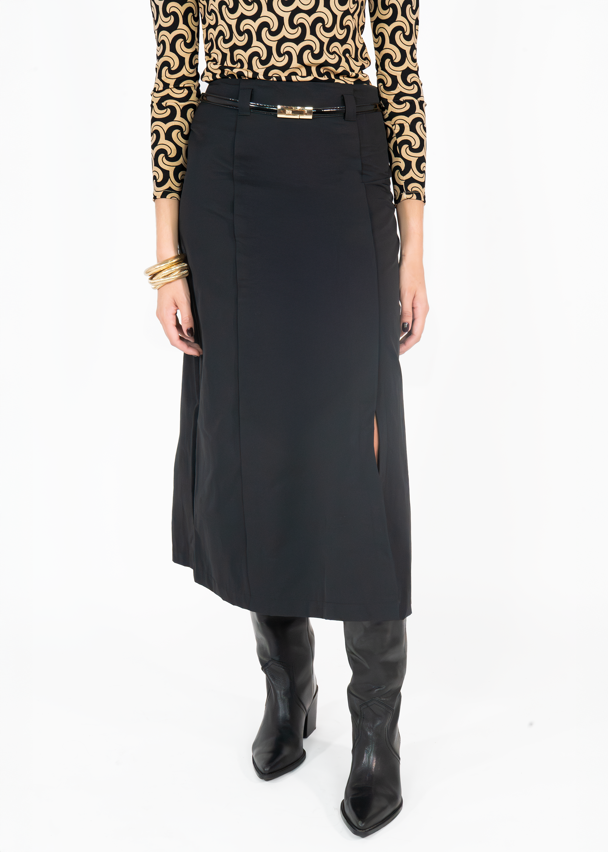 Falda Cotton Negro