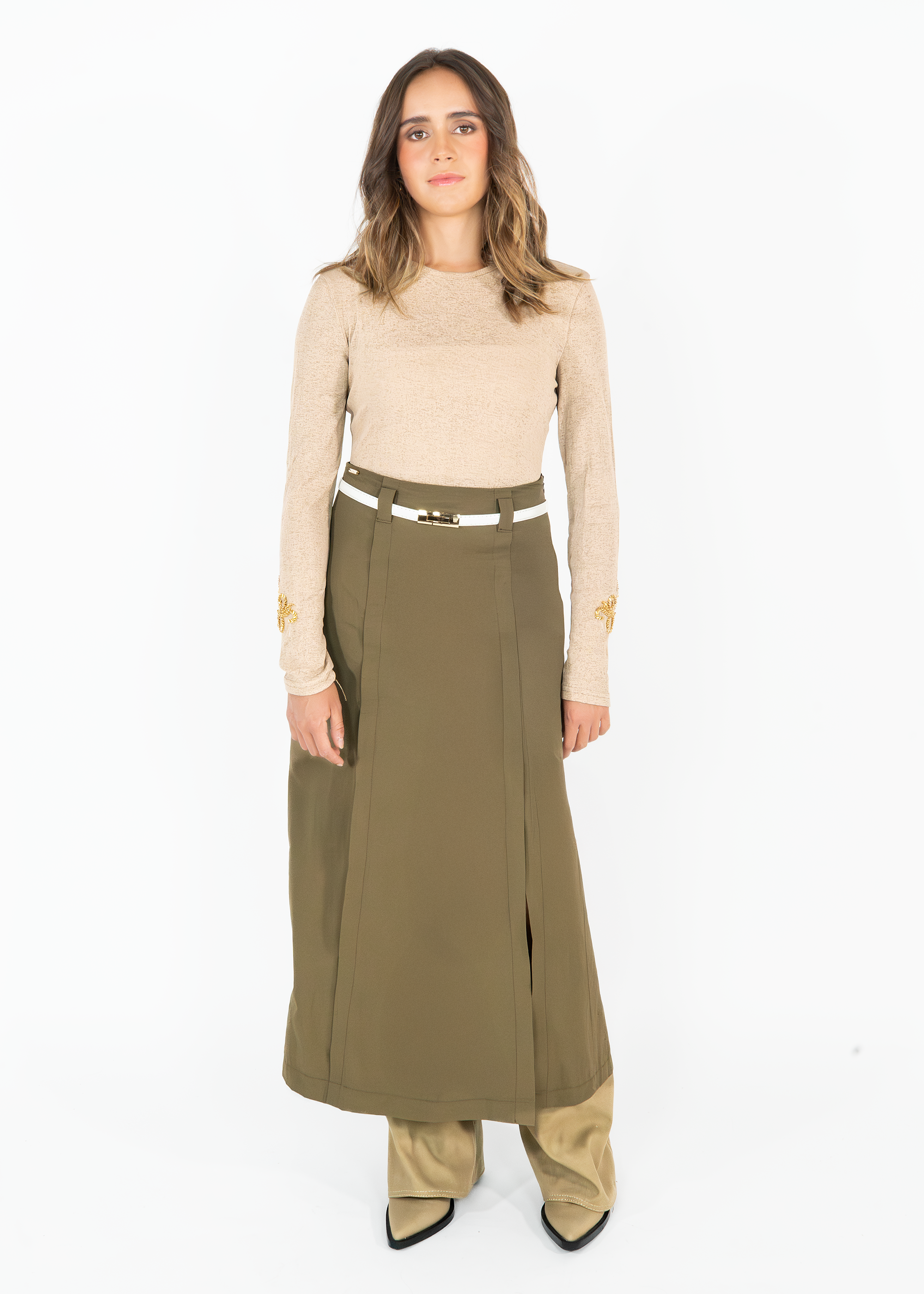 Falda Cotton Verde
