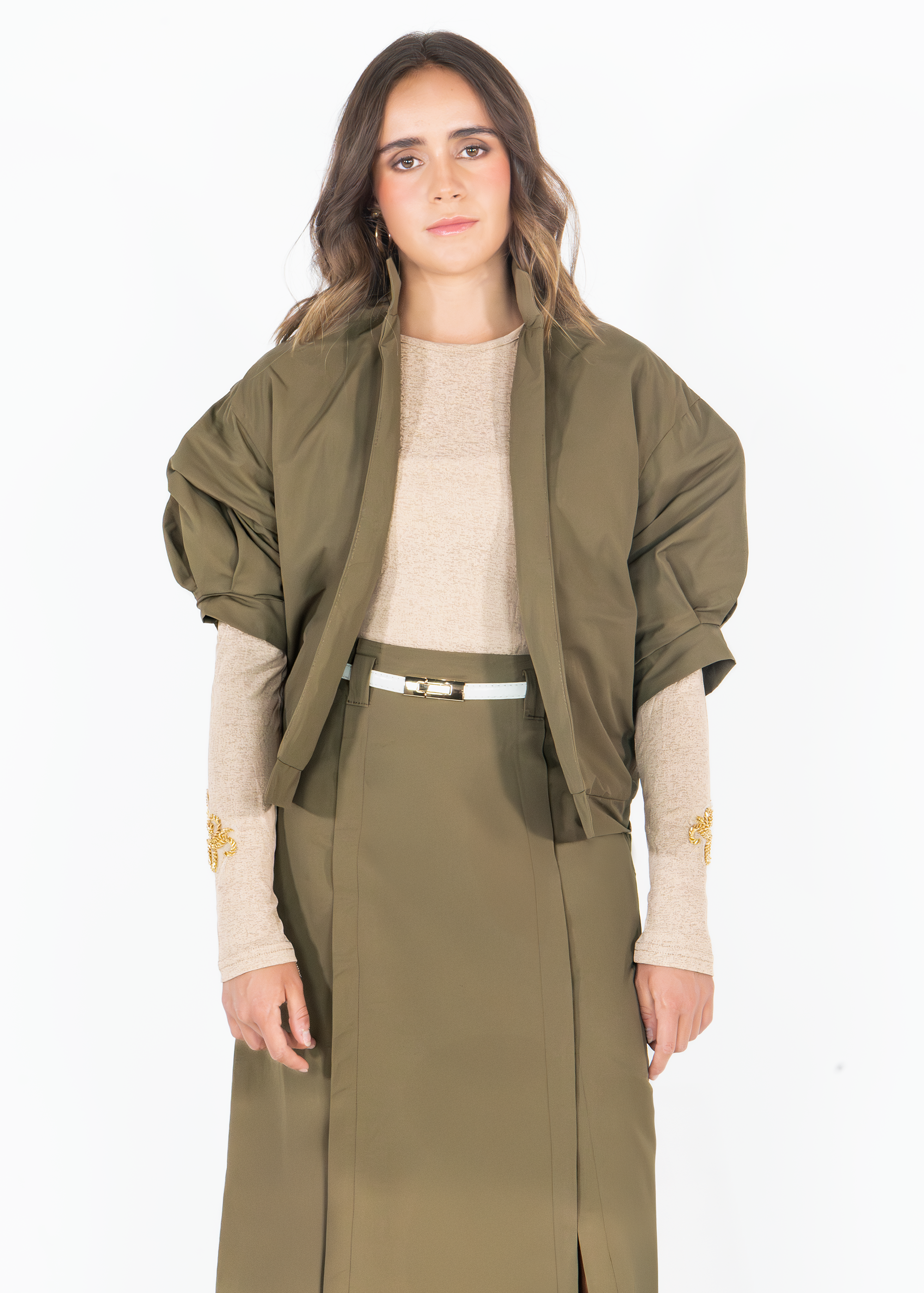 Chaqueta Bomber Cotton Verde