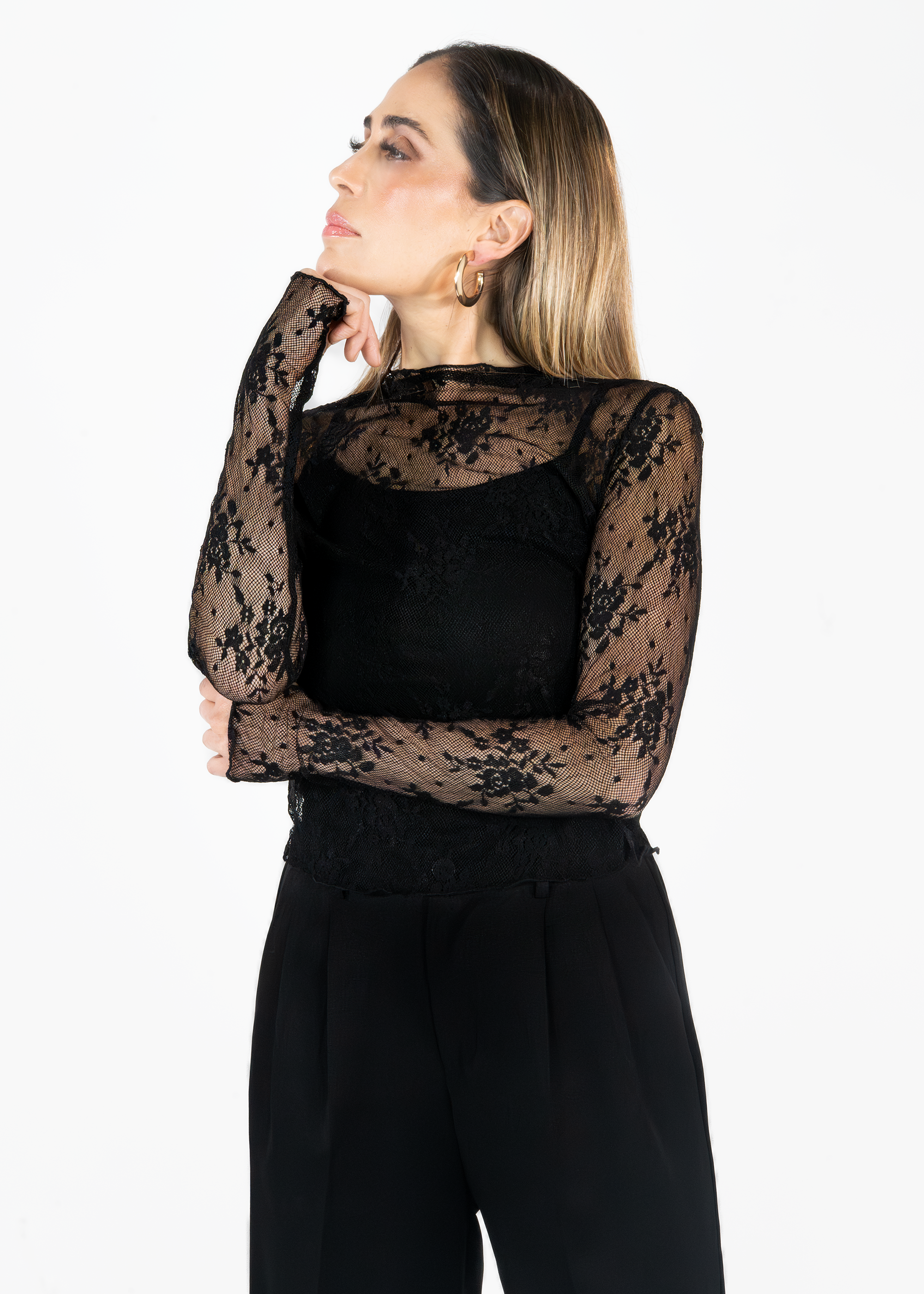 Blusa Mesh Negro