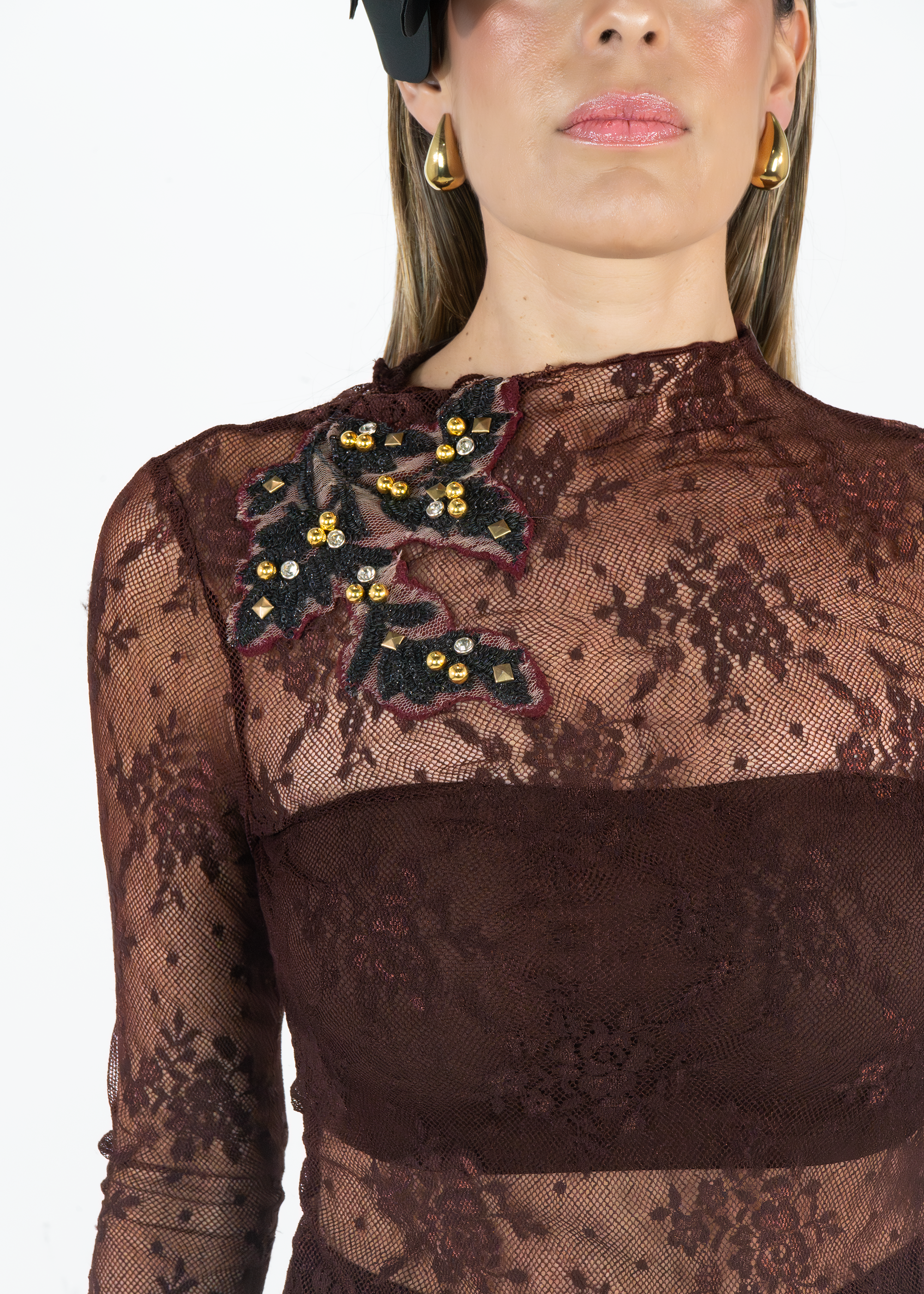 Blusa Mesh Vino