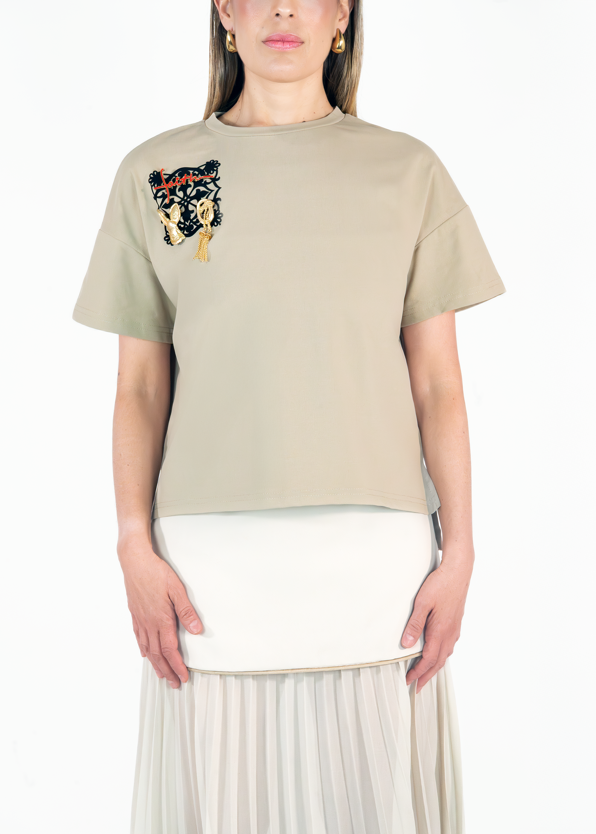 Camiseta con Tapete Matalí Beige