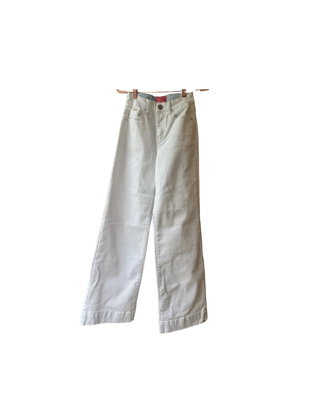 Jeans corte Campana Blanco