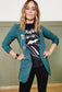 Blazer con prendedor - Matalí Arte Boutique